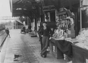 LLandovery Station Bookstall in 1900